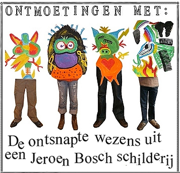 Vondstenfabriek. Groep 7 en 8 van basisschool de Spelelier in Boxtel hebben een inspirerende tentoonstelling bezocht over Jeroen Bosch. Daarna was het tijd om zelf rare wezens te maken! Er werden wezens geschilderd, verhalen over ontmoetingen met de wezens geschreven en foto´s gemaakt van het schilderproces. 